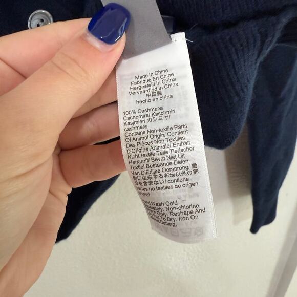 NWT J.Crew Cashmere Patch Pocket Cardigan Sweater BF016 in Black Size XXS - Picture 8 of 9